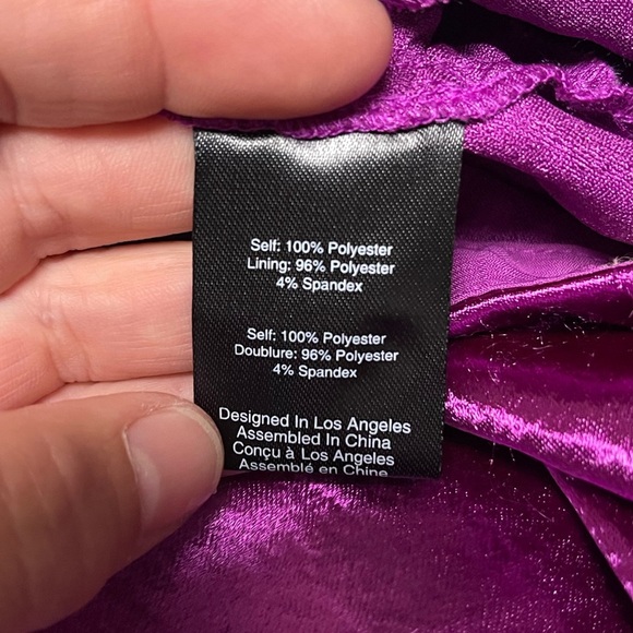 NWT For Love And Lemons Bowie Metallic Mini Skirt in Electric Purple - Picture 8 of 13